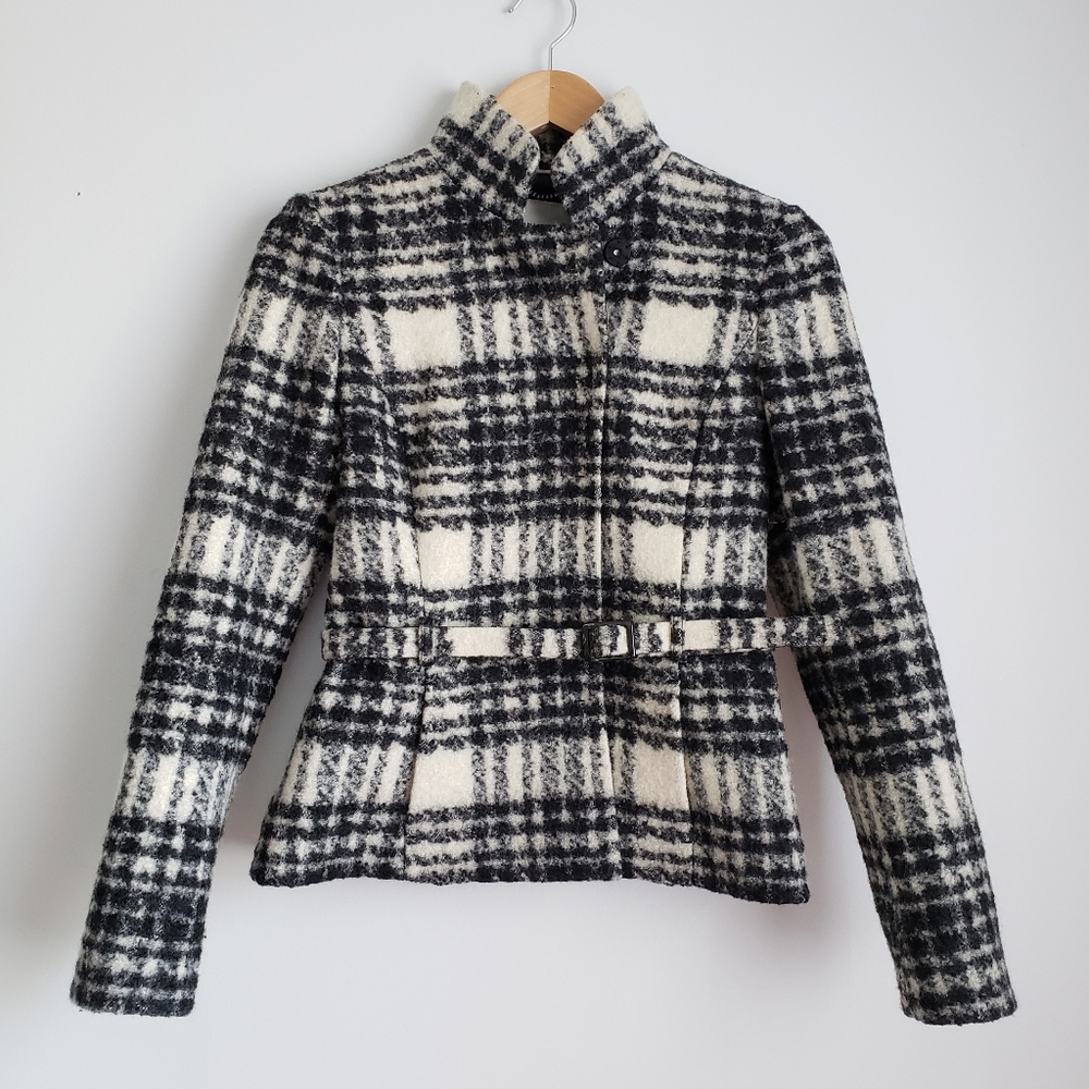 Banana Republic Black and White Wool XS